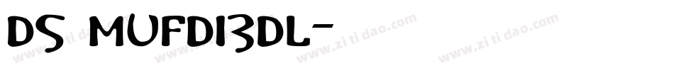 DS Mufdi3DL字体转换